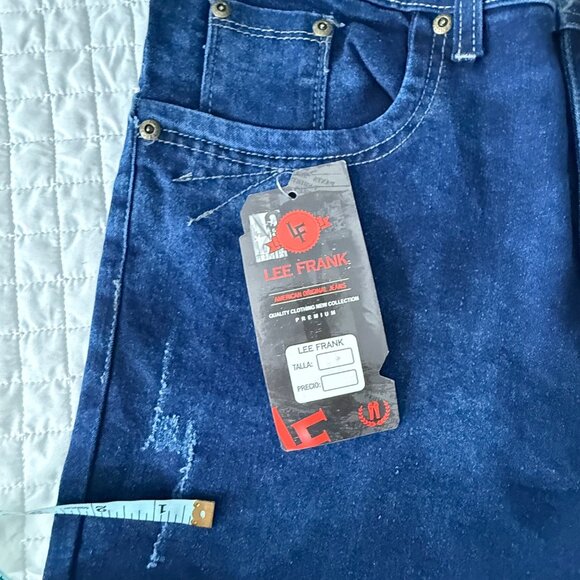 Lee Frank Slim Fit Blue Denim Jeans Size 34, New With Tags - Picture 4 of 12